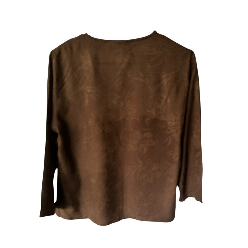 Lemon Grass Studio Women's Dark Brown Top - Picture 3 of 8